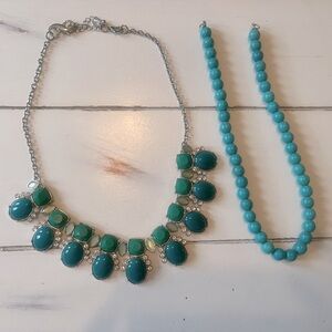 Two piece turquoise Lia Sophia necklace